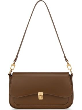 〽️ Women's Tan Brown Cute Hobo Mini Clutch Purses Zipper Small Crossbody Bag